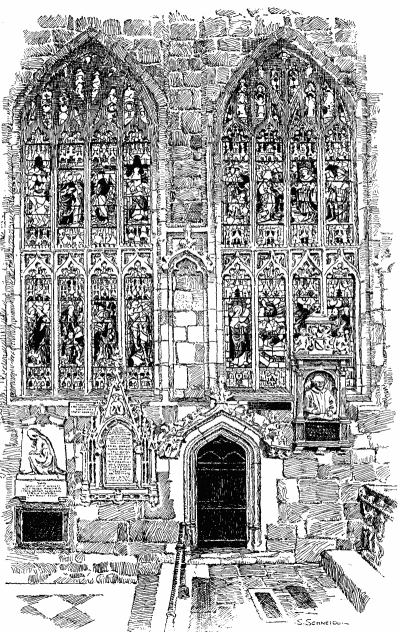 Illustration: AMERICAN MEMORIAL WINDOW IN THE CHURCH OF THE HOLY TRINITY, STRATFORD-ON-AVON