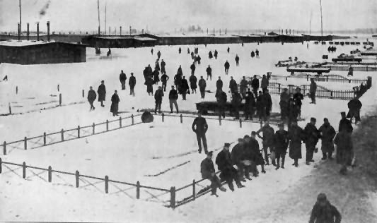 Friedrichsfeld Prison-camp in Winter