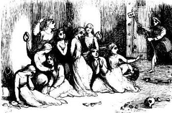 [Illustration:
                 Jack releaseth the captive Ladies]