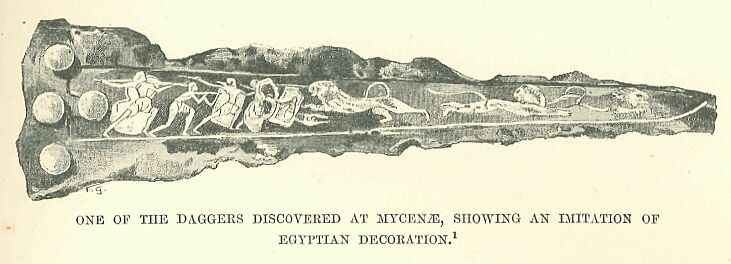 299.jpg One of the Daggers Discovered at Mycen, Showing An Imitation of Egyptian Decoration 