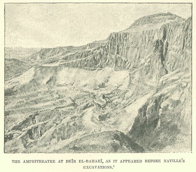 350.jpg the Amphitheatre at Der El-bahar, As It Appeared Bepoee Naville’s Excavations 