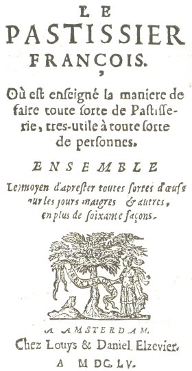 Le Pastissier François, MDCLV, title page
