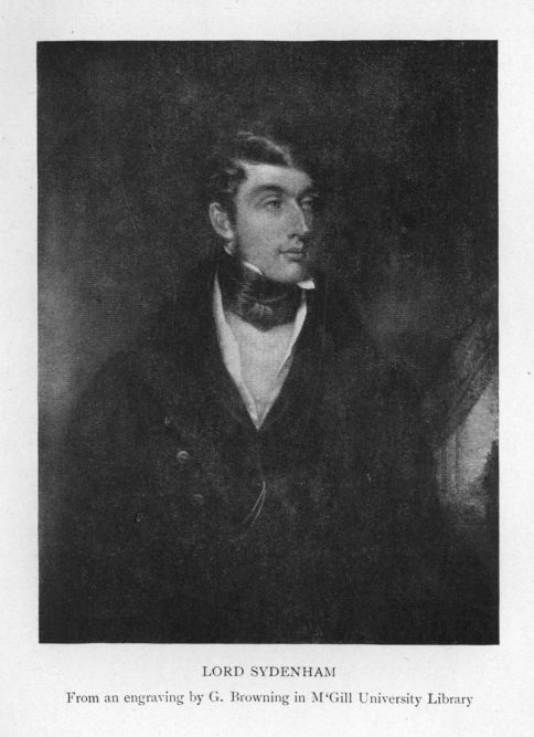 Lord Sydenham.  From an engraving by G. Browning in M'Gill University Library.