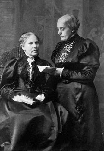 MARY S. AND SUSAN B. ANTHONY, 1897.