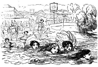Cllia and her Companions escaping from the Etruscan Camp.