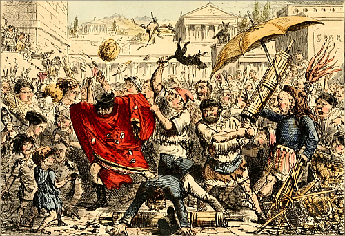 Appius Claudius punished by the People.