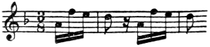 D minor sonata theme