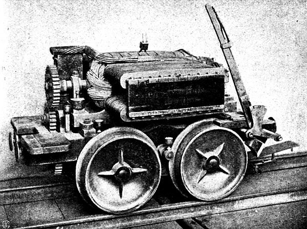 Erste elektrische Lokomotive