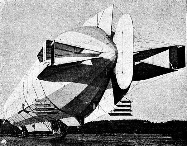 Steuer Zeppelin-Luftschiff