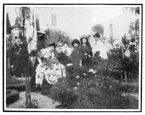 Turkish Ladies in their Garden with their Children.