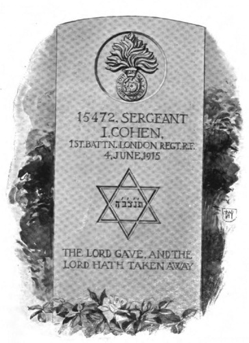 Specimen of a Jewish Headstone.
