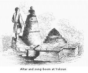 Altar and song-boom
at Yoksun
