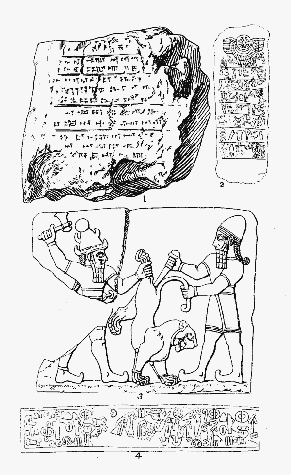 Illustration VI: Hittite Inscriptions,
etc.
