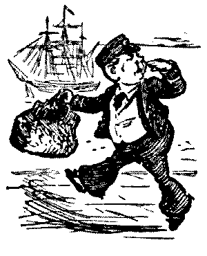 Small seaman to his ship.