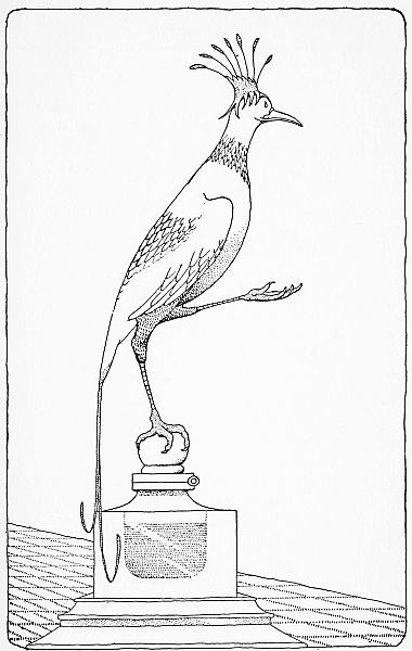 bird on pedestal