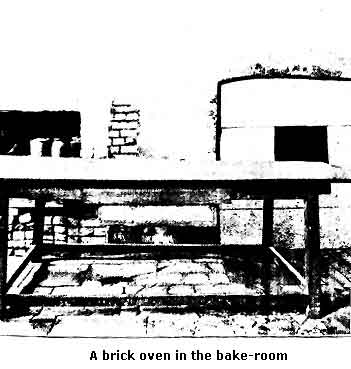 A brick oven in the bake-room
