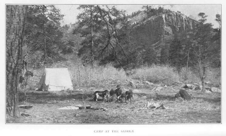 Camp at the Saddle 