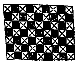 Fig 22.--Ceiling pattern similar to one at El Bersheh, Twelfth Dynasty.