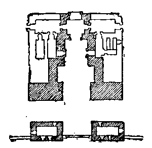Fig 40.--Plan of the pavilion of Medinet Habu. 