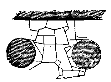 Fig 55.--Pavement of the portico of Osiris in the
temple of Seti I. at Abydos. 