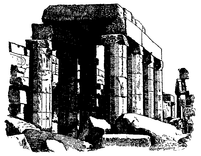 Fig 59.--Sixteen-sided pillars, Karnak. 