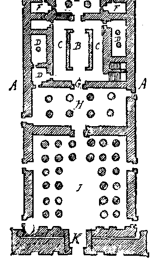 Fig 78.--Plan of temple of Khonsû, Karnak. 