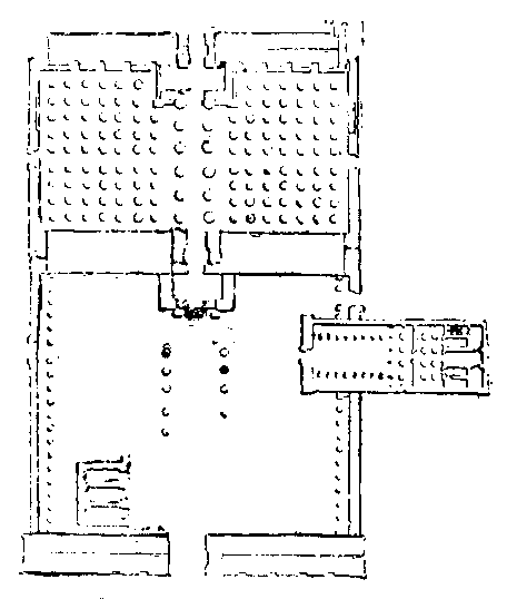 Fig 85.--Plan of Hypostyle Hall, Karnak. 