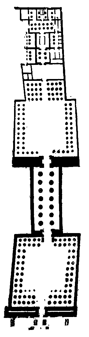 Fig 86.--Plan of great temple, Luxor. 