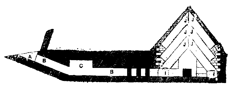 Fig 140.--Section of the Pyramid of Ûnas. 