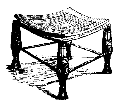 Fig 269.--Inlaid stool, Eleventh Dynasty. 