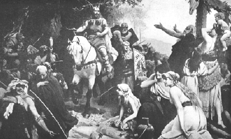 RETURN OF HERMAN AFTER HIS VICTORY OVER THE ROMANS.