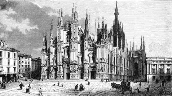 THE CATHEDRAL OF MILAN, ITALY. Please click to view a larger image.