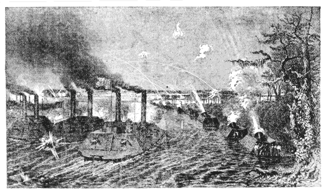 GUN AND MORTAR BOATS ON THE MISSISSIPPI.