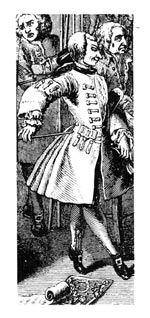Caricature of a dancing master. Hogarth.