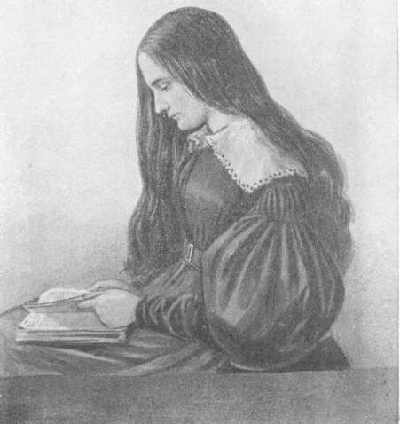 Lucie Austin, aged fifteen, from a sketch by a school friend