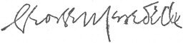 George Meredith’s signature