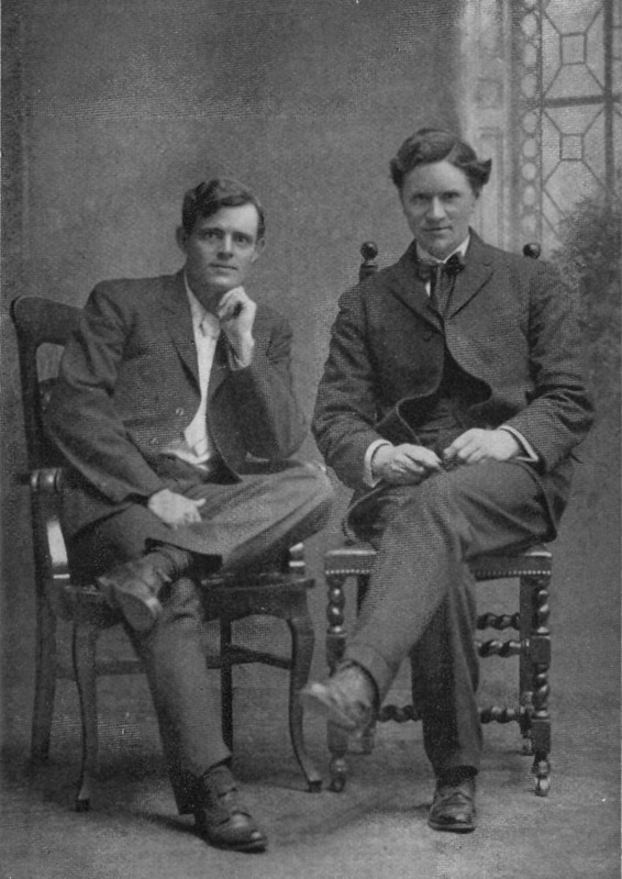 Alexander Irvine and Jack London, 1906