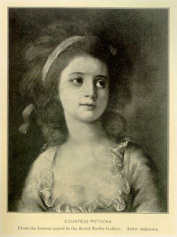 Countess Potocka.  From the famous pastel in the Royal Berlin Gallery.  Artist unknown.