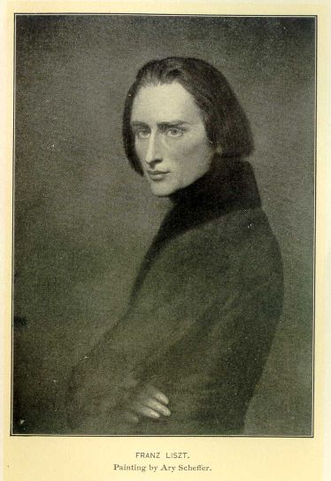 Franz Liszt.  Painting by Ary Scheffer.