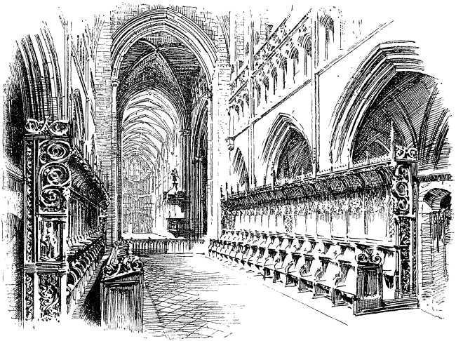 Interior of Cathedral, St. Pol de Leon.