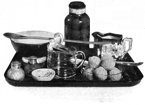 Butter Balls, with Utensils for Chafing-Dish.
