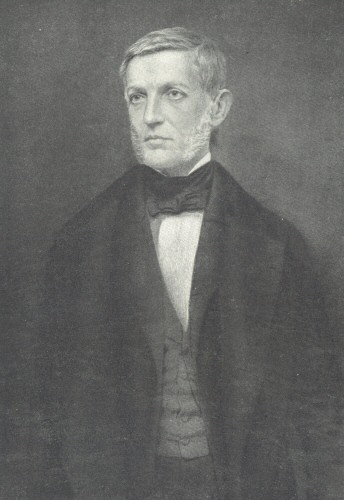 George Bancroft.  Probably taken at Brady’s National
Gallery, New York, sometime after his return from England; from a
picture owned by Elizabeth B. Bliss