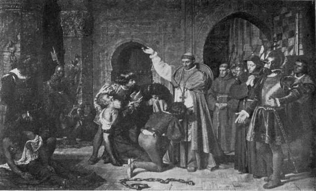 Illustration: LIBERATION OF THE CAPTIVES FROM THE DUNGEON OF ORAN.