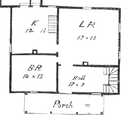 cottage 4, plan (partial)
