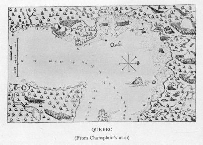 QUEBEC  (From Champlain's map)
