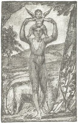 “Infant Joy.”  From Blake’s “Songs of
Innocence,” 1789.  Engraved by J. F. Jungling