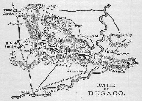 Illustration: Plan of the Battle of Busaco.