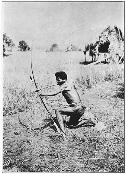 Position taken by Negritos of Zambales in shooting.