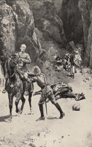 Illustration: 'My horse must carry two, sir,' Lisle replied.