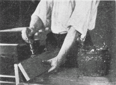Fig. 260. Applying Glue for an Edge-to-Edge Joint.
